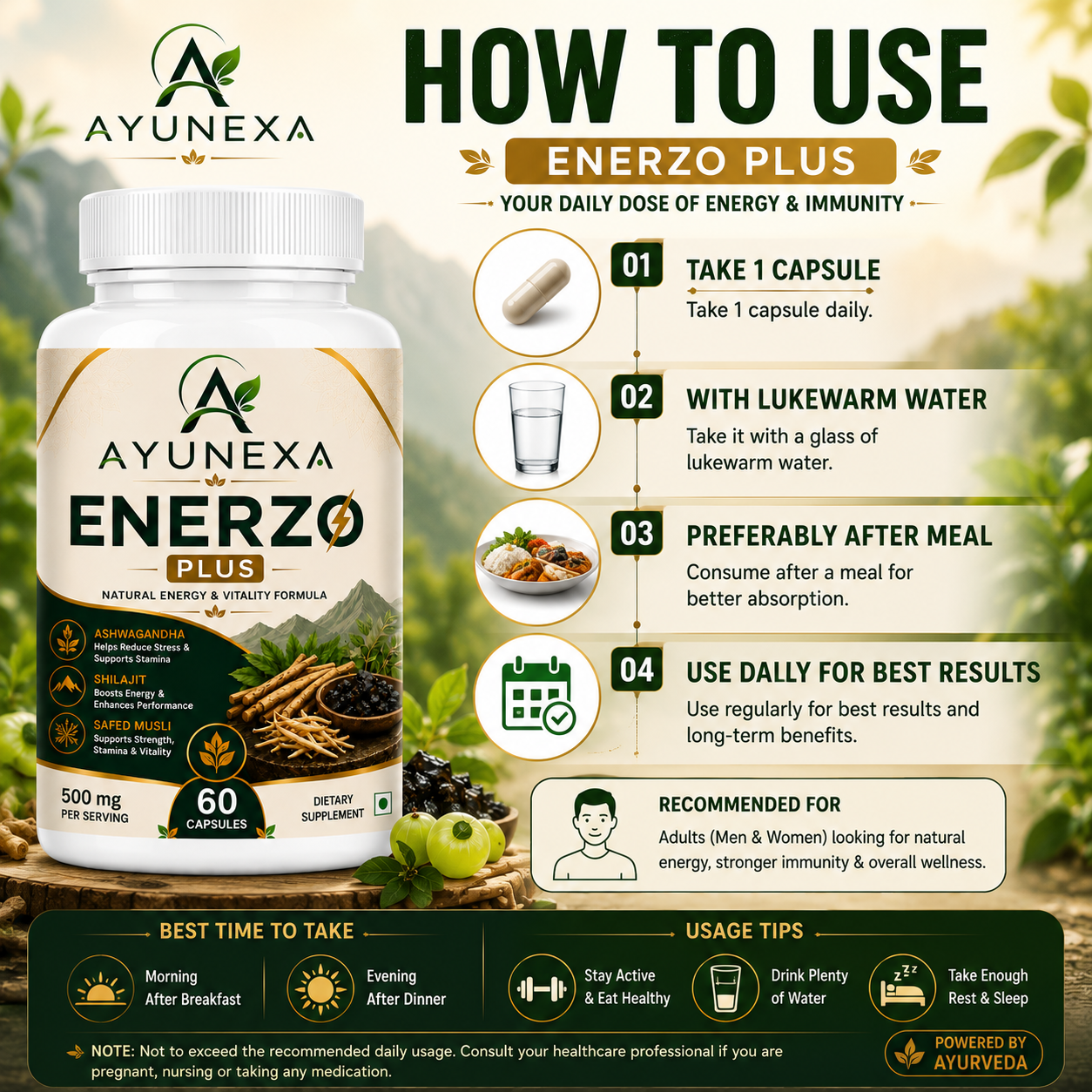 Ayunexa Enerzo Plus Capsule